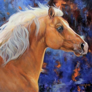 Palomino, 20" x 20", oil on canvas, $2300 
